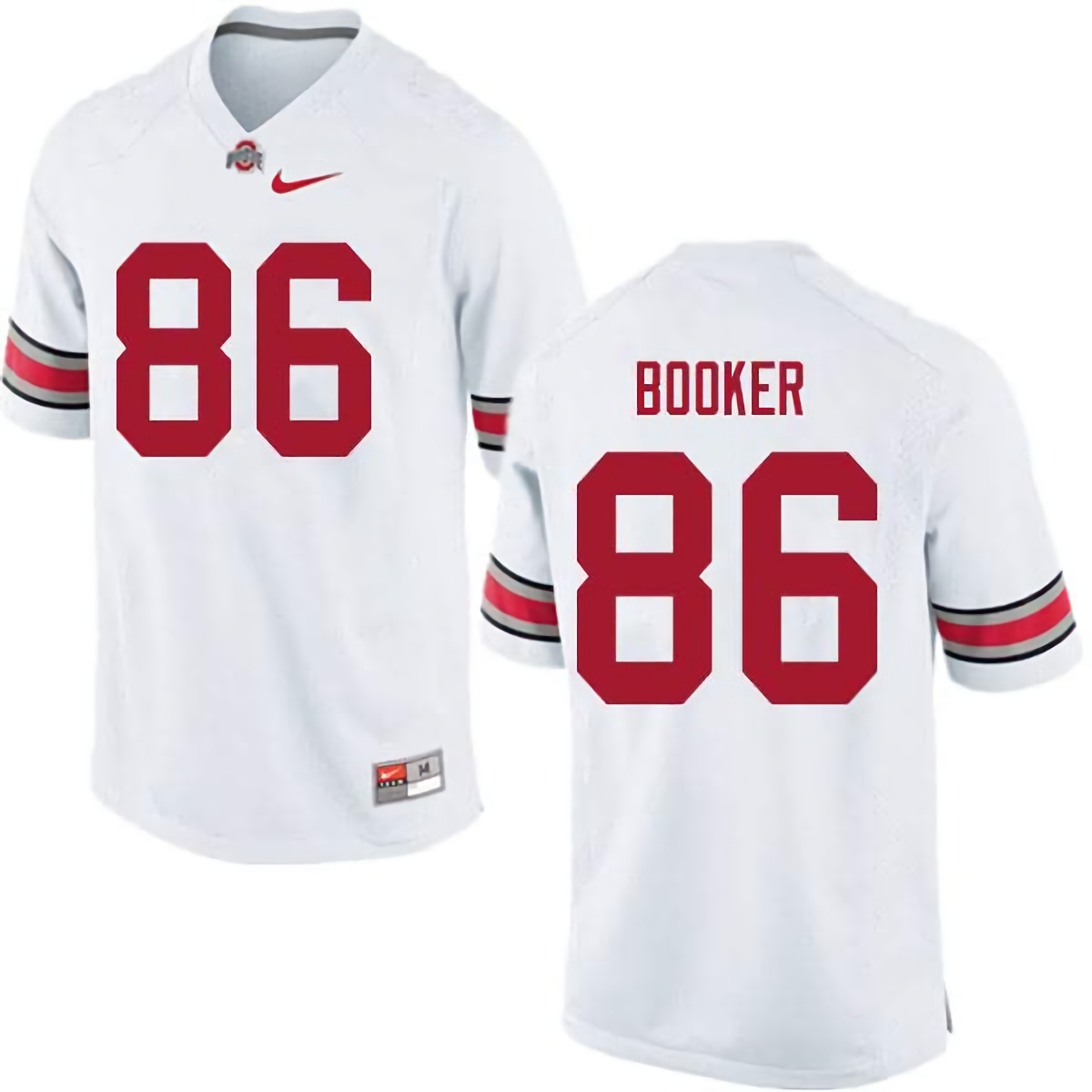 Chris Booker Ohio State Buckeyes Men's NCAA #86 Nike White College Stitched Football Jersey QRH7456OD